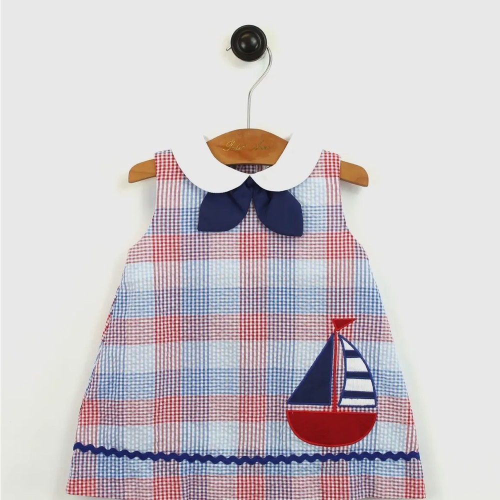 Petit Ami sailboat dress with bloomers